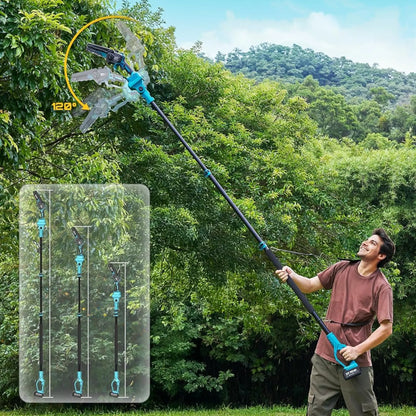 Sawverin RX3 Pro - 2-in-1 Cordless Telescopic Pole Chainsaw & Chainsaw (6 inch) + FREE Battery + Charger