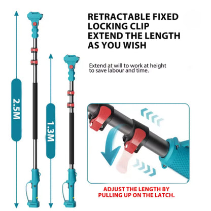Sawverin RX3 Pro - 2-in-1 Cordless Telescopic Pole Chainsaw & Chainsaw (6 inch) + FREE Battery + Charger